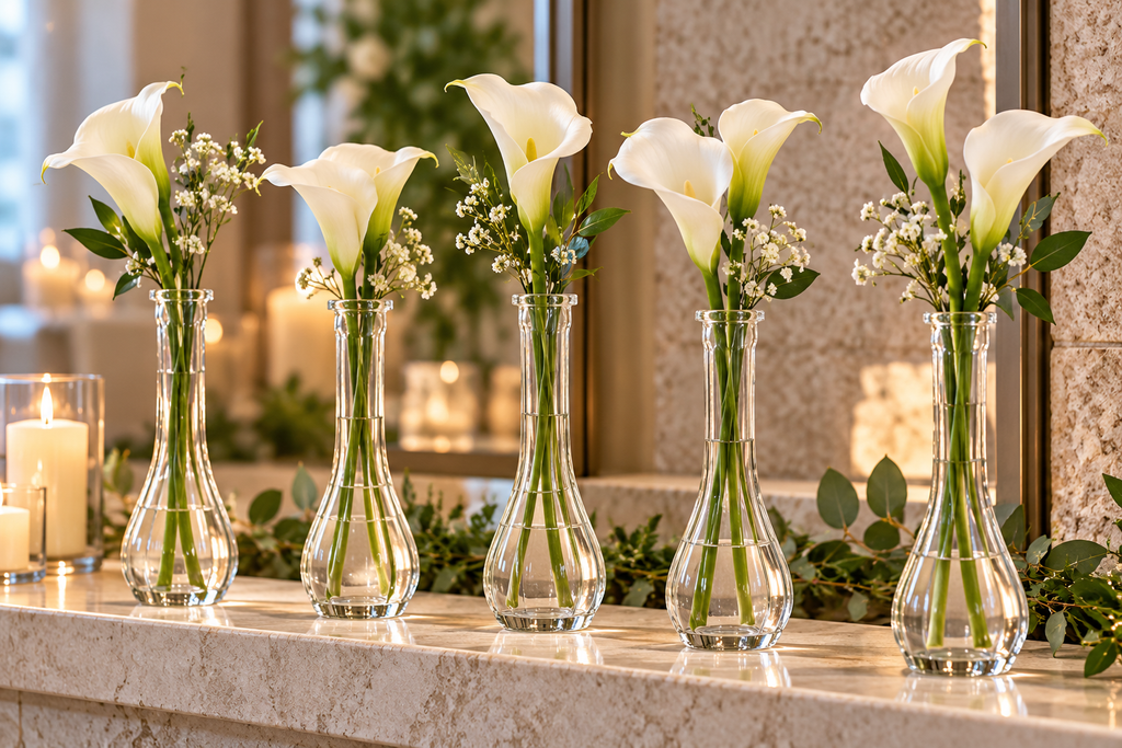 Clear Bud Vase – 1.5" × 9"