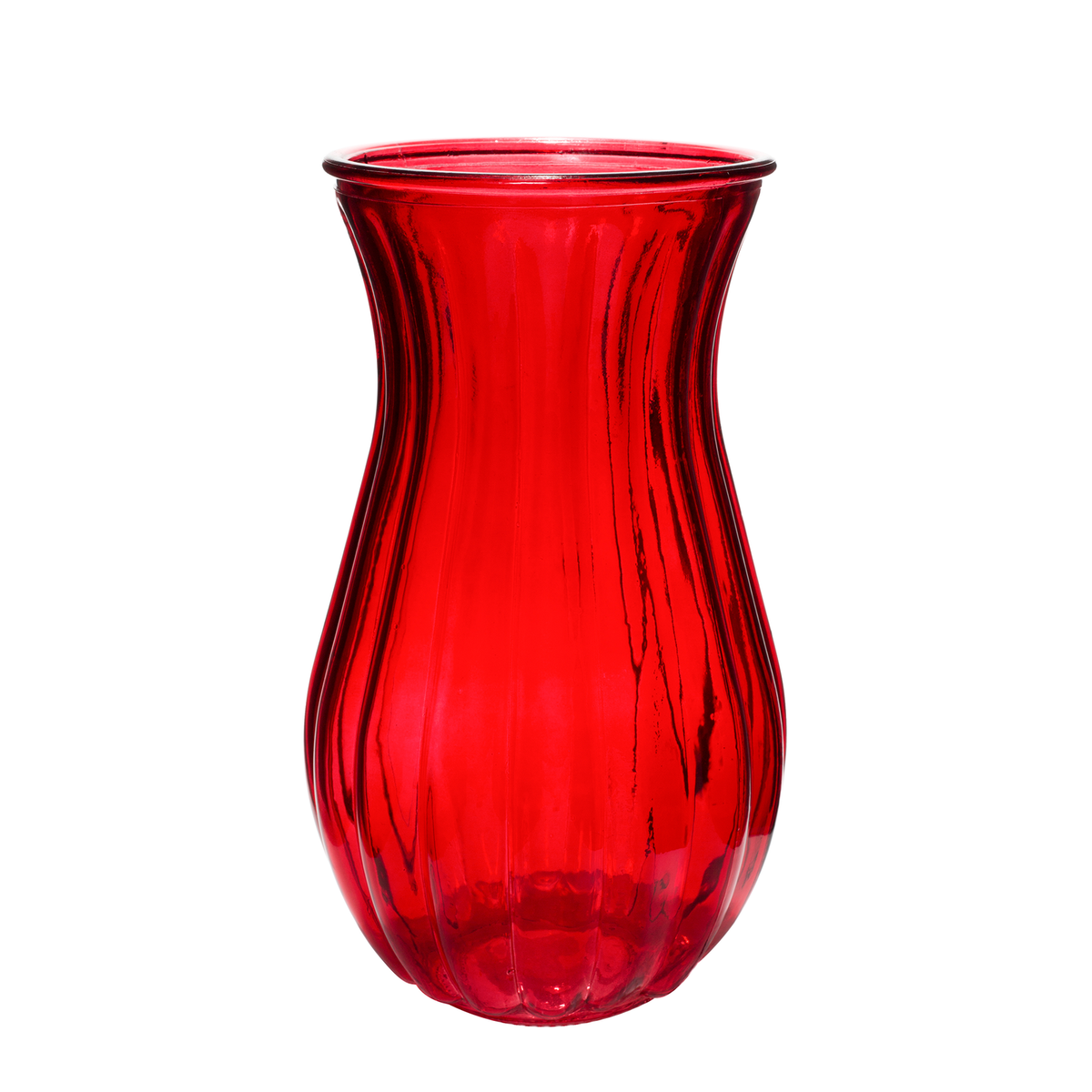 Vertical Swirl Vase – 4" × 9"