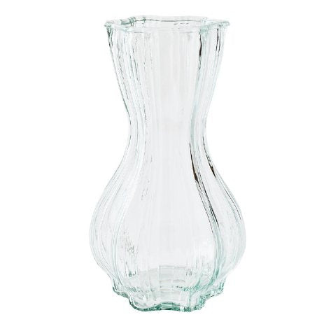Clear Petal Glass Vase